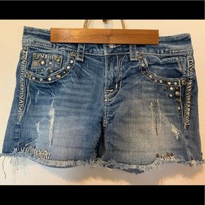 Miss Me Med Wash Jean Shorts